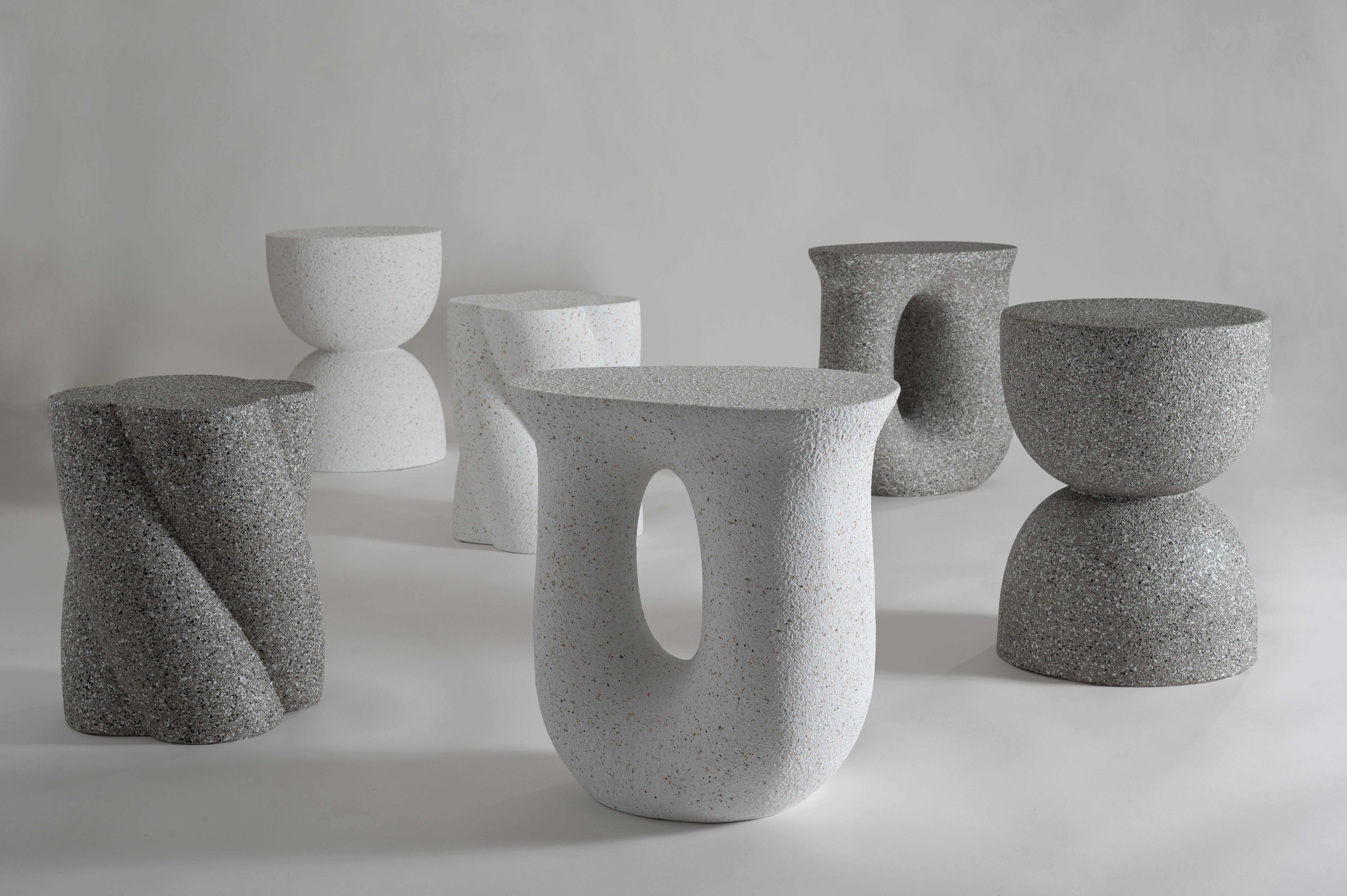 Terrazzo Side Table WH / テラゾー サイドテーブル【Twist】