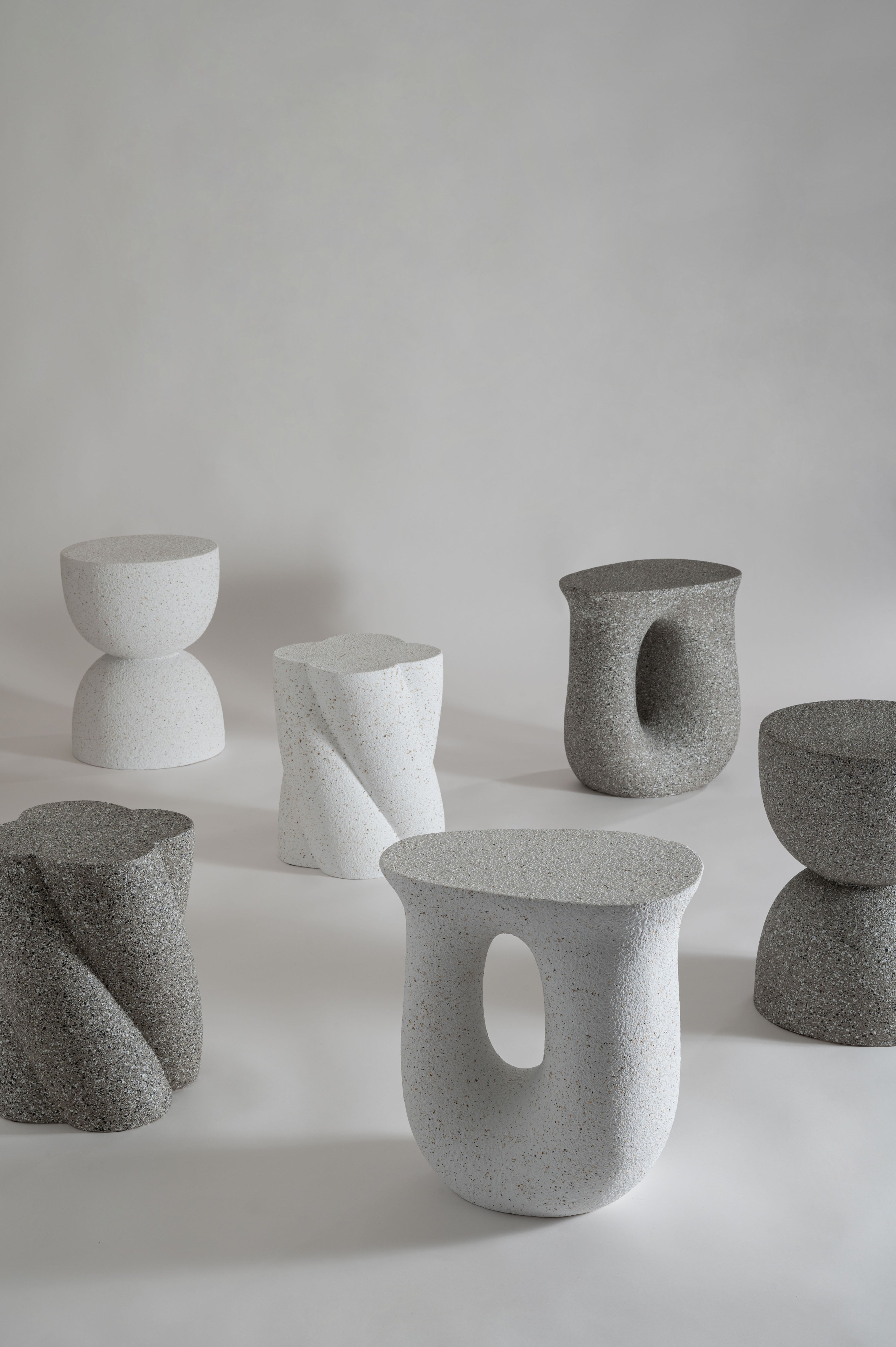 Terrazzo Side Table GY / テラゾー サイドテーブル【Hour】
