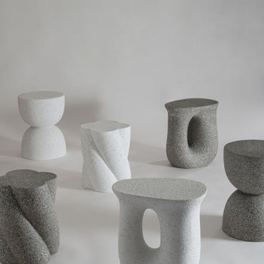 Terrazzo Side Table GY / テラゾー サイドテーブル【Hour】