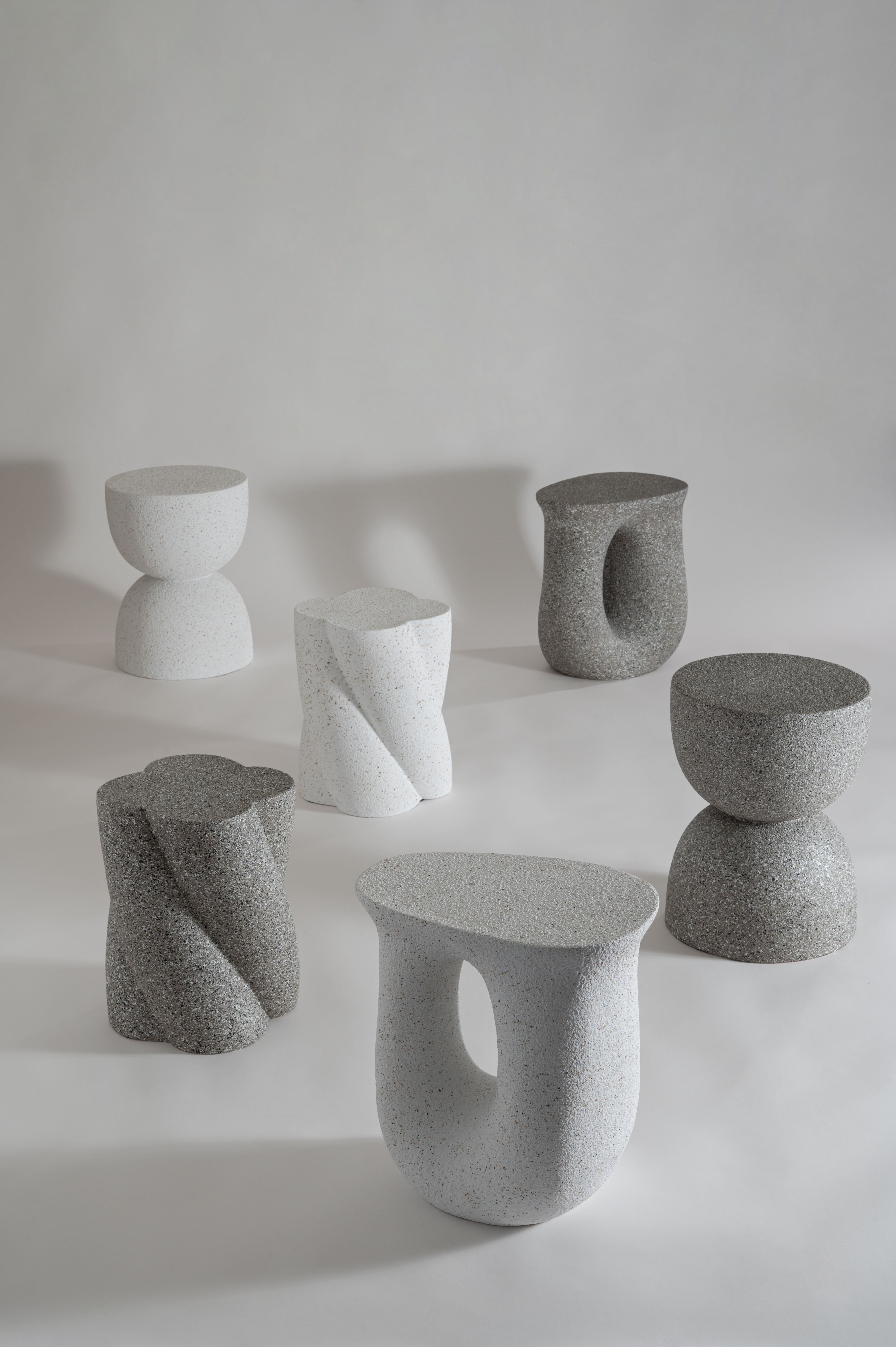 Terrazzo Side Table GY / テラゾー サイドテーブル【Hour】