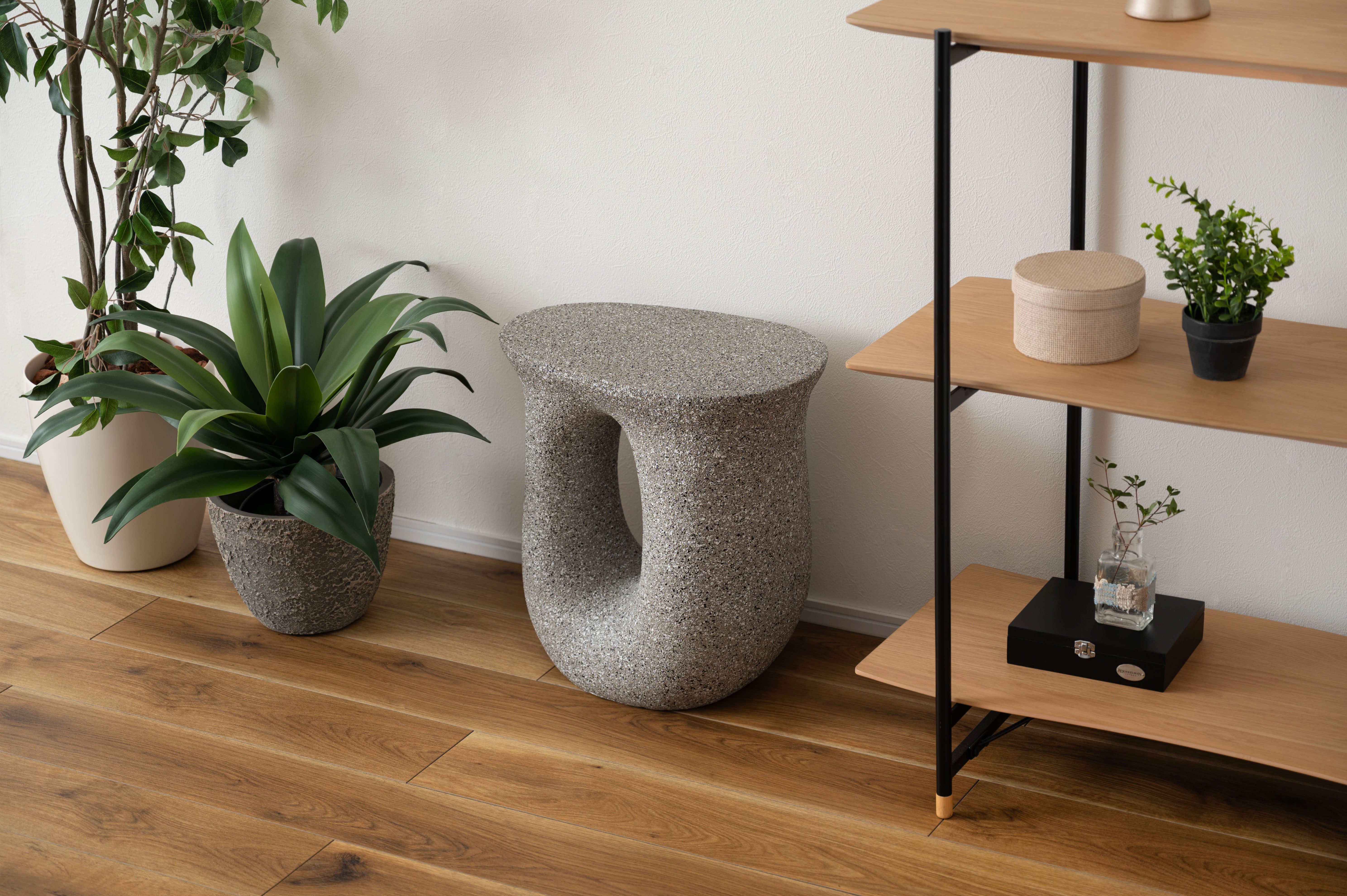 Terrazzo Side Table GY / テラゾー サイドテーブル【Loop】