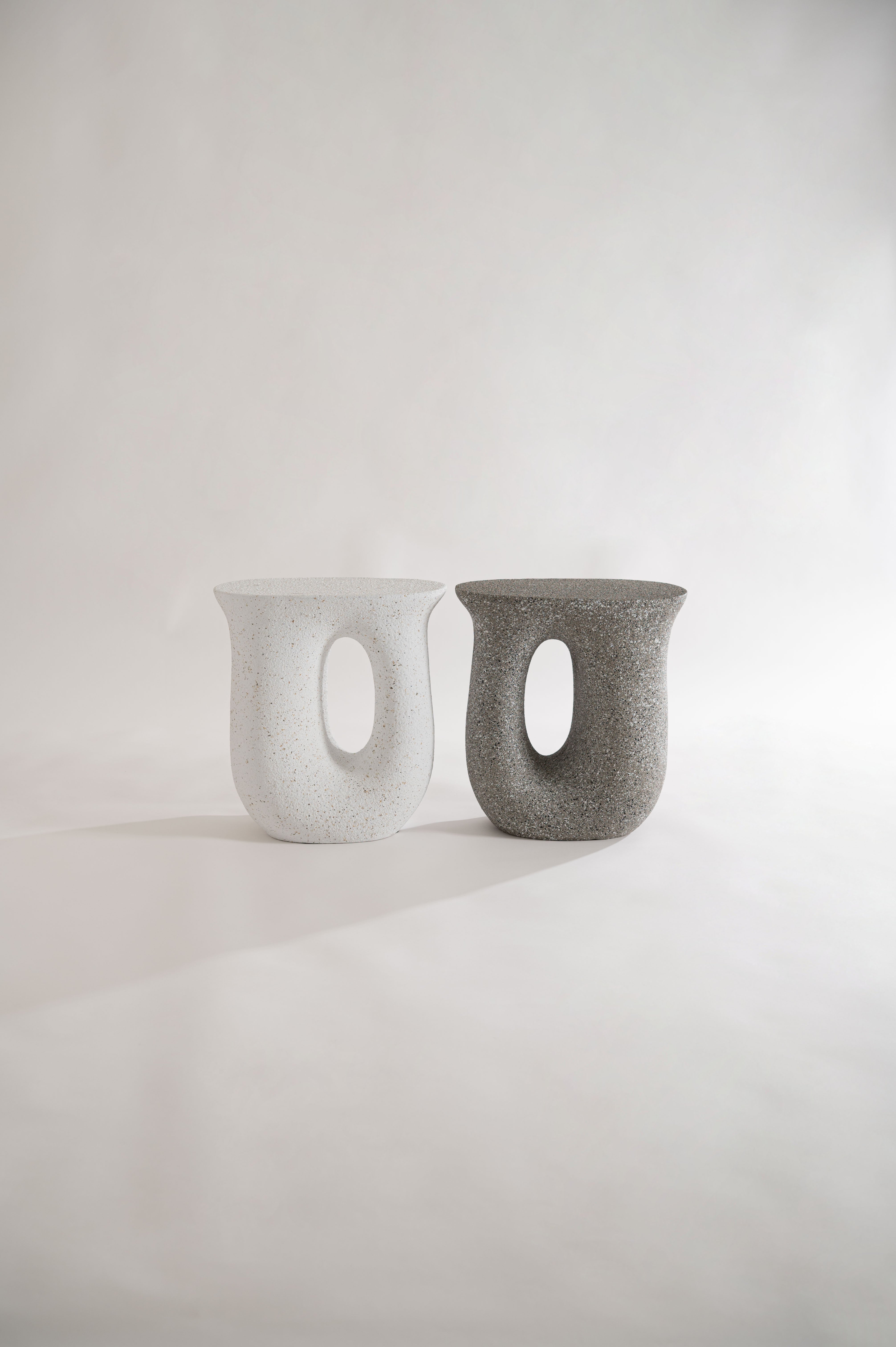 Terrazzo Side Table GY / テラゾー サイドテーブル【Loop】