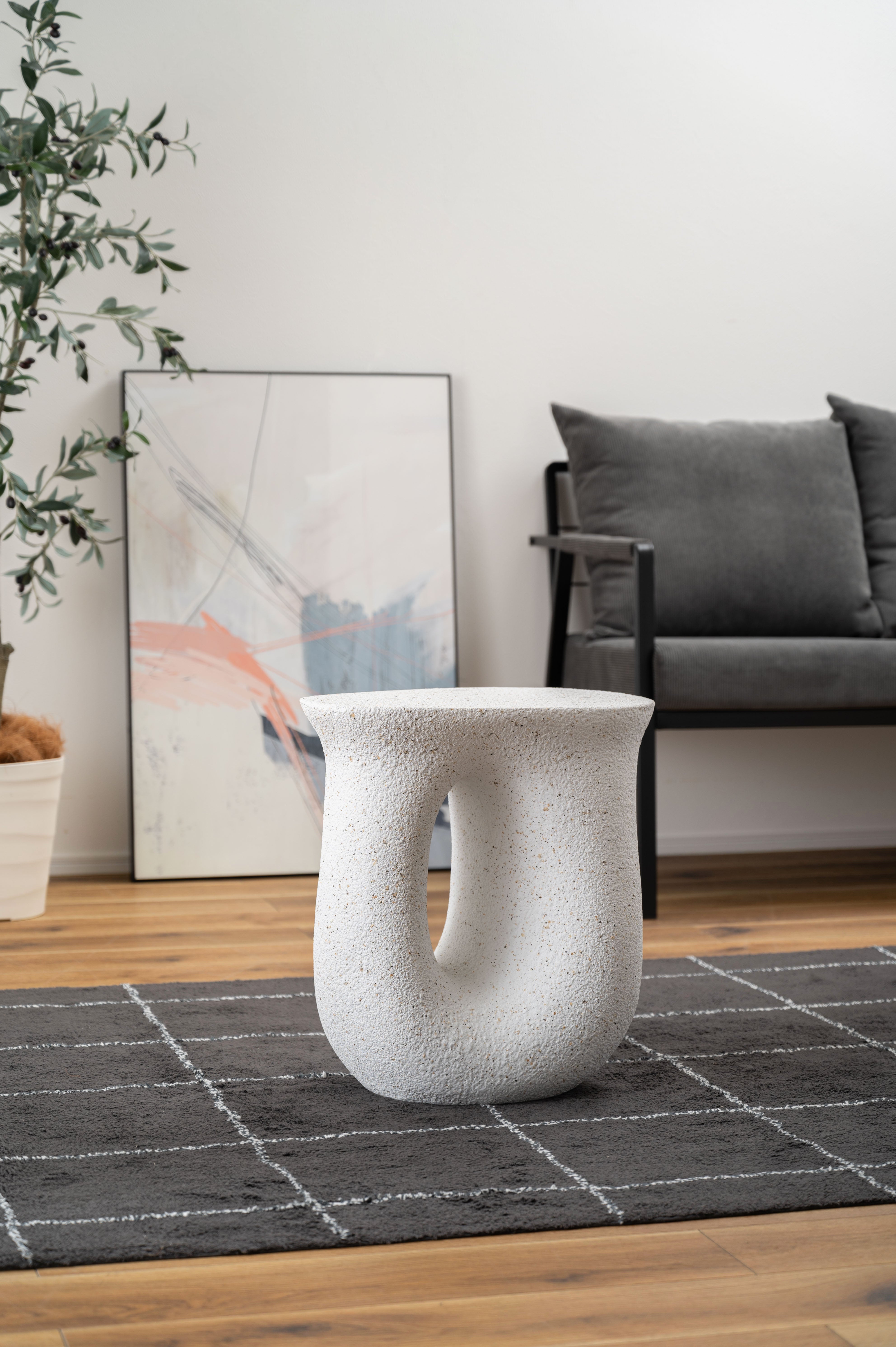 Terrazzo Side Table WH / テラゾー サイドテーブル【Loop】