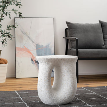 Terrazzo Side Table WH / テラゾー サイドテーブル【Loop】