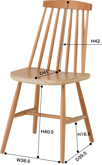 Fino Chair BK / フィノ チェア ブラック
