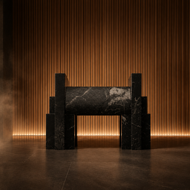kamaboco Chair - Oki Stone / カマボコチェア 隠岐石