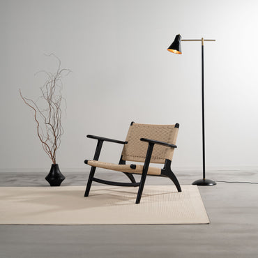 Anze Lounge Chair BK　/ アンゼ ラウンジチェア ブラック