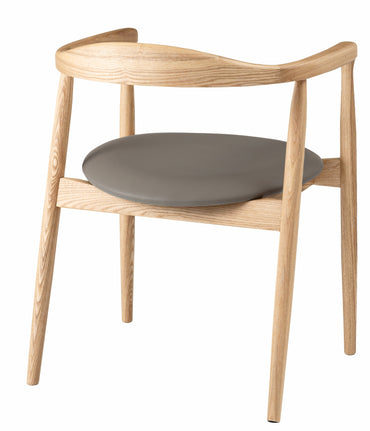 Curve Arm Chair NA×GY / カーブ アームチェア ナチュラル×グレー