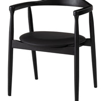 Curve Arm Chair BK×BK / カーブ アームチェア ブラック×ブラック