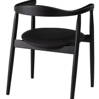 Curve Arm Chair BK×BK / カーブ アームチェア ブラック×ブラック