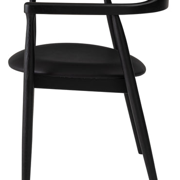 Curve Arm Chair BK×BK / カーブ アームチェア ブラック×ブラック