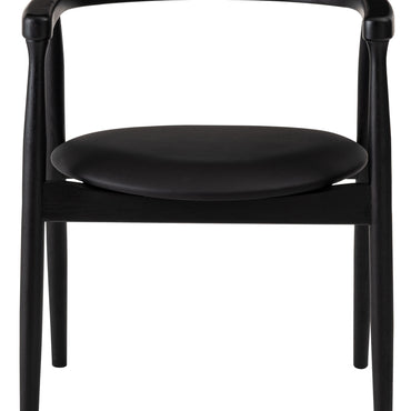 Curve Arm Chair BK×BK / カーブ アームチェア ブラック×ブラック