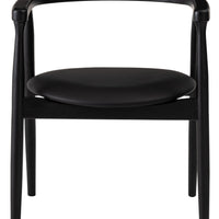 Curve Arm Chair BK×BK / カーブ アームチェア ブラック×ブラック