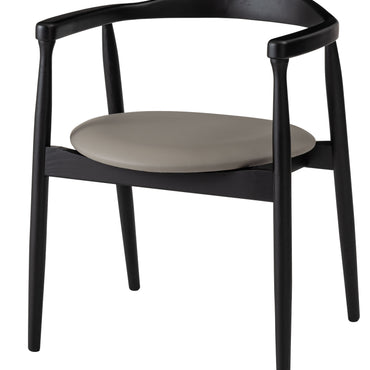 Curve Arm Chair BK×GY / カーブ アームチェア ブラック×グレー