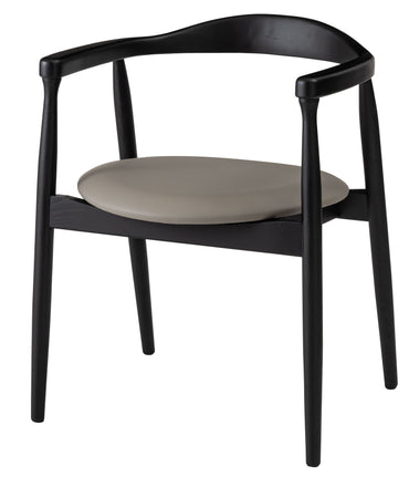 Curve Arm Chair BK×GY / カーブ アームチェア ブラック×グレー