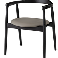 Curve Arm Chair BK×GY / カーブ アームチェア ブラック×グレー