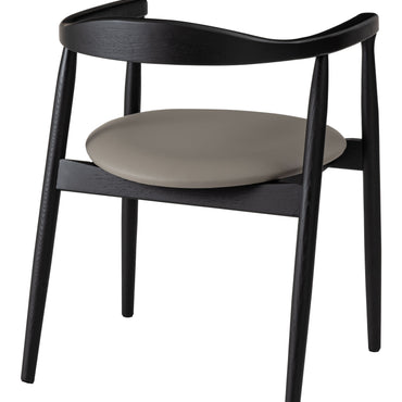 Curve Arm Chair BK×GY / カーブ アームチェア ブラック×グレー