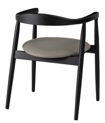 Curve Arm Chair BK×GY / カーブ アームチェア ブラック×グレー