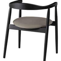 Curve Arm Chair BK×GY / カーブ アームチェア ブラック×グレー