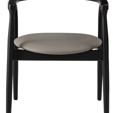 Curve Arm Chair BK×GY / カーブ アームチェア ブラック×グレー