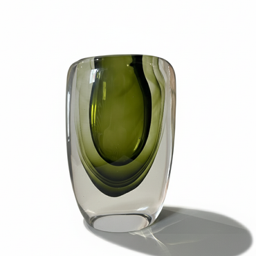 Halo Glass Vase Olive Green/ ヘイロー グラスベース オリーブグリーン