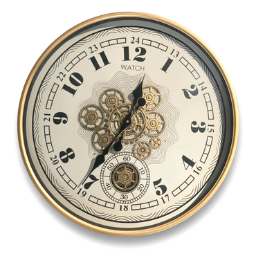 Industrial Gear Wall Clock WH / インダストリアル ギア ウォールクロック ホワイト