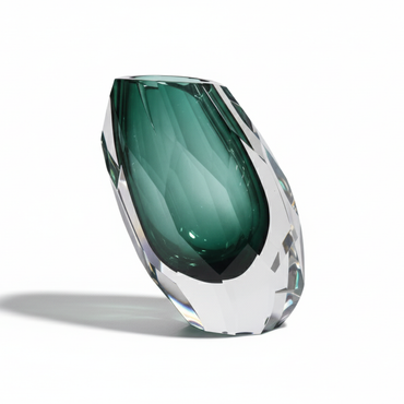Prism Glass Vase Emerald / プリズム グラスベース エメラルド