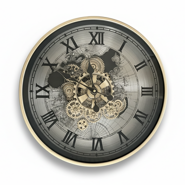 Mechanical Atlas Wall Clock SV/ メカニカル アトラス ウォールクロック シルバー