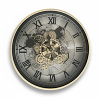 Mechanical Atlas Wall Clock SV/ メカニカル アトラス ウォールクロック シルバー