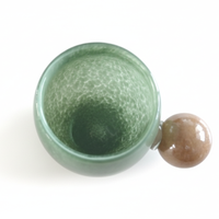 Ball Handle Mug green × Pink / ボールハンドルマグ グリーン×ピンク