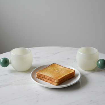 Ball Handle Mug Ivory × green / ボールハンドルマグ アイボリー×グリーン
