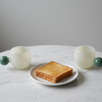 Ball Handle Mug Ivory × green / ボールハンドルマグ アイボリー×グリーン