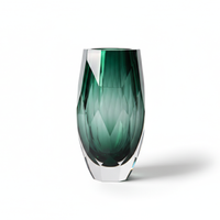 Prism Glass Vase Emerald / プリズム グラスベース エメラルド