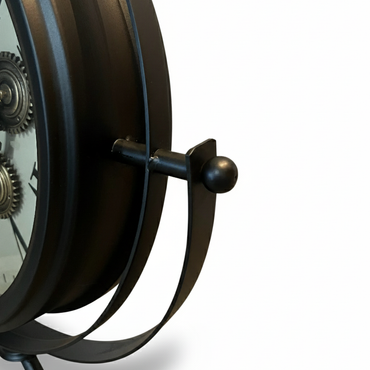 Antique Gear Globe Clock BK/ アンティーク ギア グローブ クロック ブラック