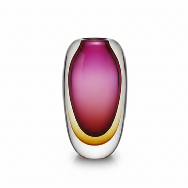 Aurora Glass Vase Amber Rose / オーロラ グラスベース アンバーローズ