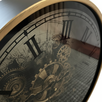 Mechanical Atlas Wall Clock SV/ メカニカル アトラス ウォールクロック シルバー