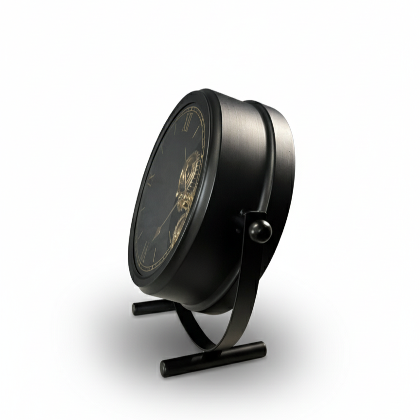Industrial Gear Desk Clock BK / インダストリアル ギア デスク