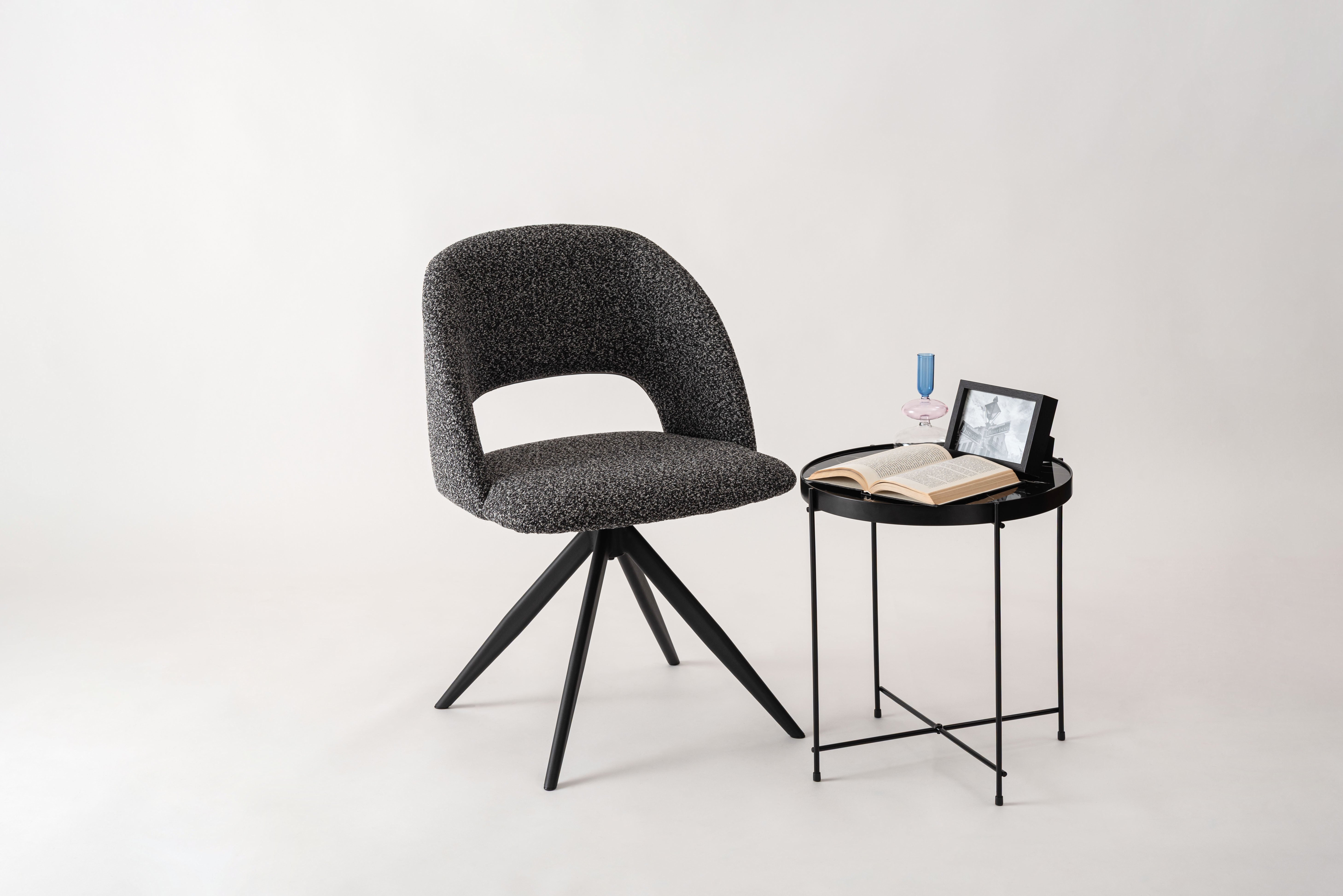 Bulka Swivel Chair DGY / ブルカ スイベルチェア ダークグレー