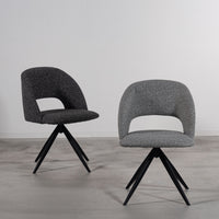 Bulka Swivel Chair DGY / ブルカ スイベルチェア ダークグレー