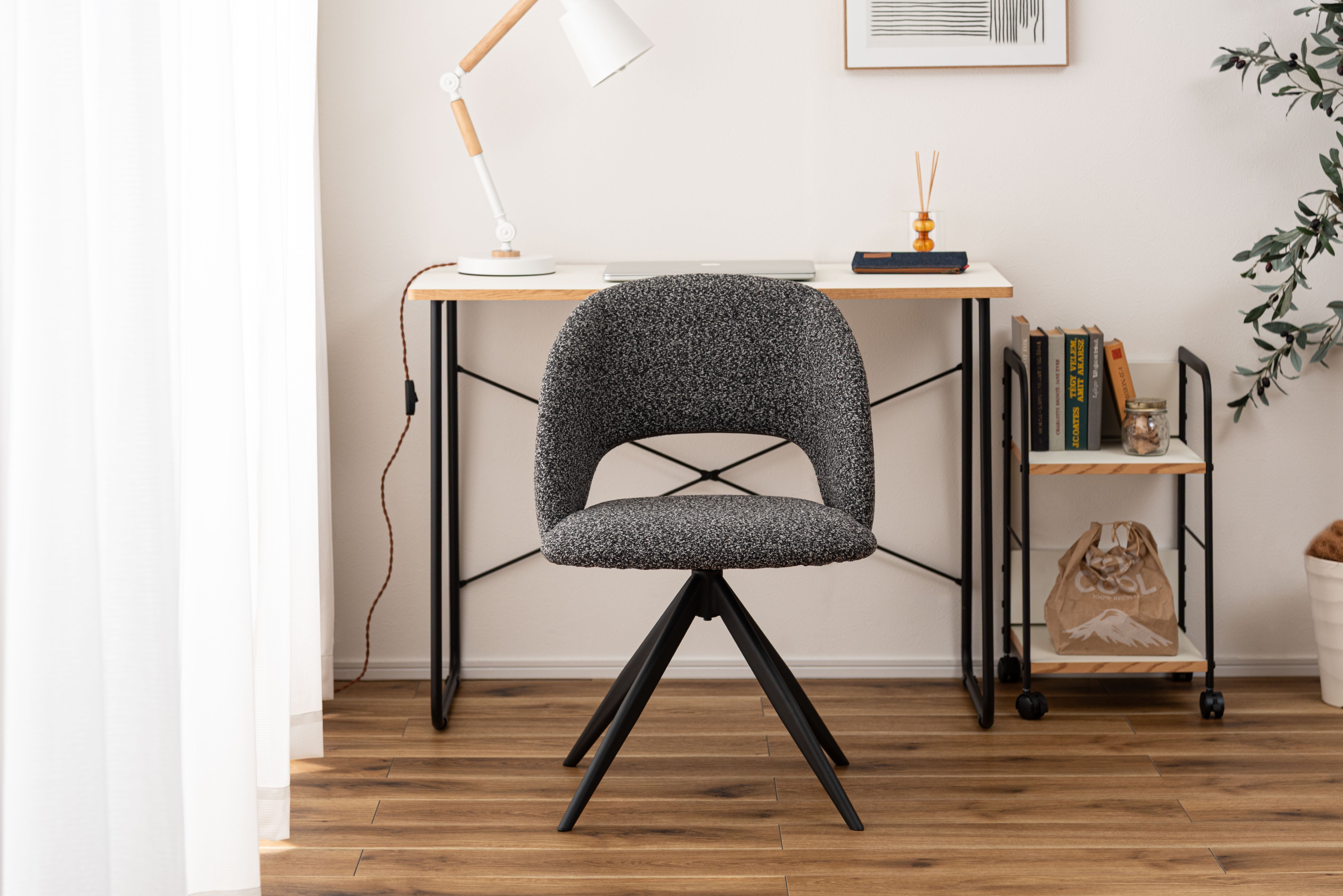 Bulka Swivel Chair DGY / ブルカ スイベルチェア ダークグレー