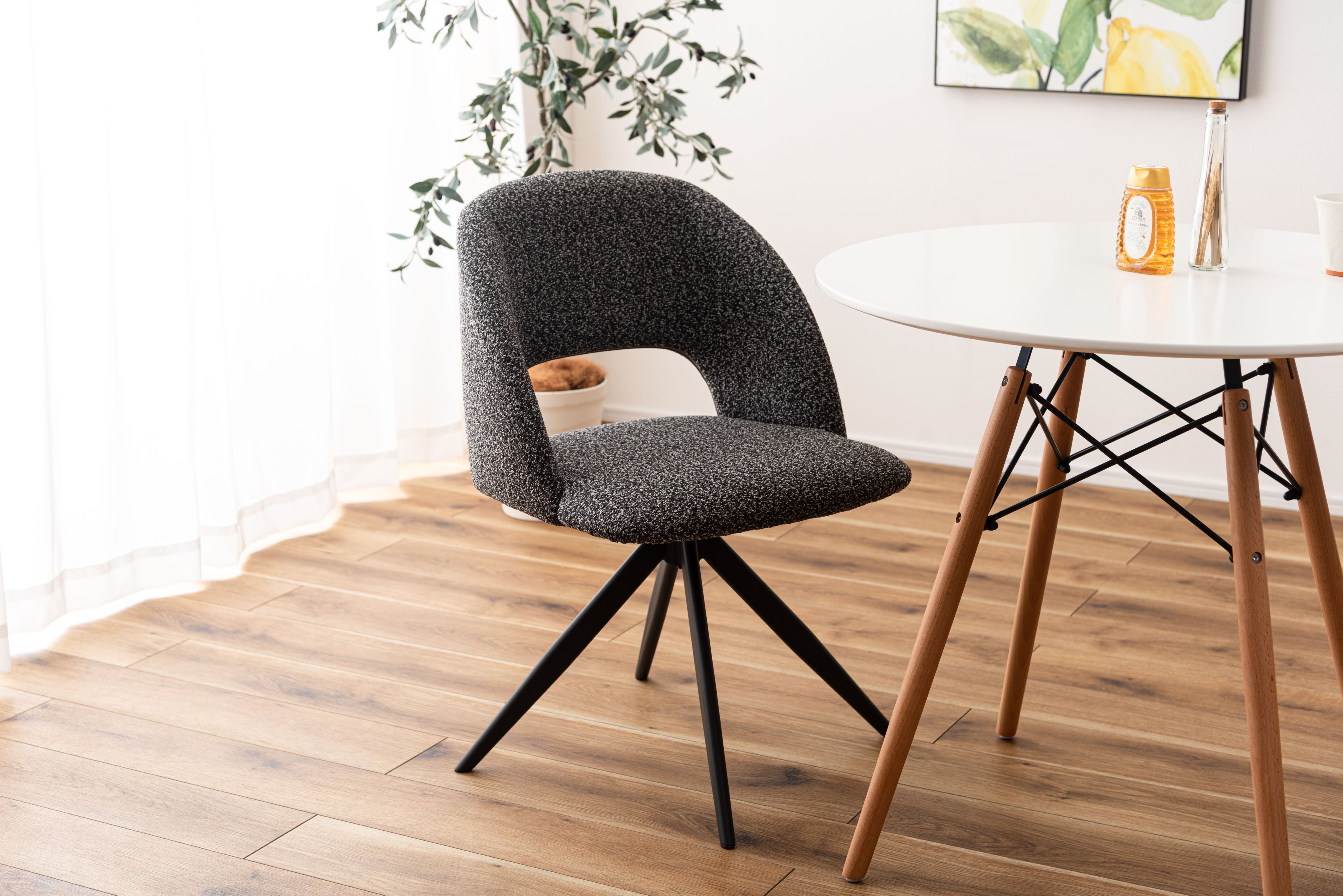 Bulka Swivel Chair DGY / ブルカ スイベルチェア ダークグレー