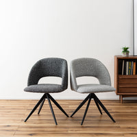 Bulka Swivel Chair DGY / ブルカ スイベルチェア ダークグレー