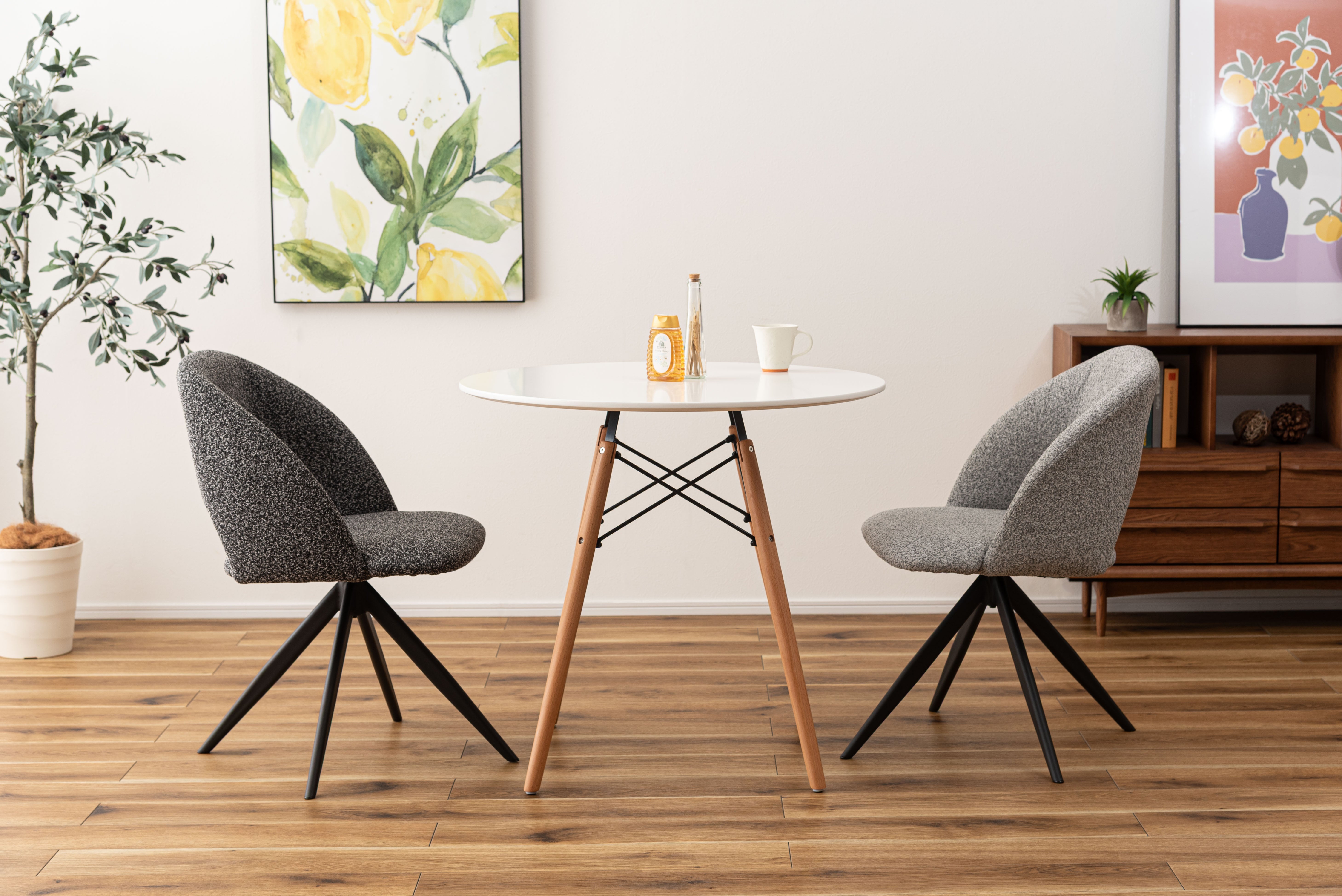 Bulka Swivel Chair DGY / ブルカ スイベルチェア ダークグレー