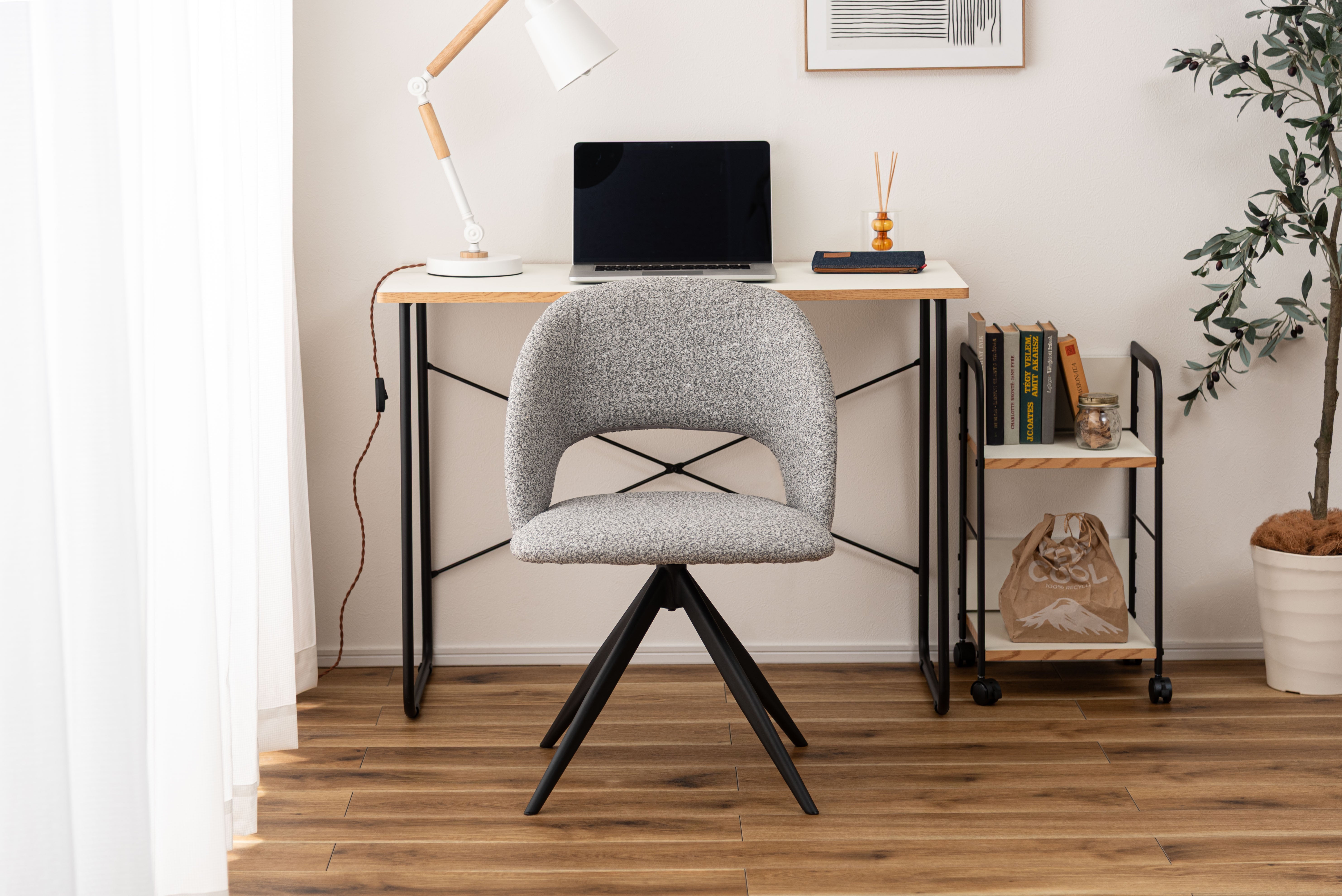 Bulka Swivel Chair LGY / ブルカ スイベルチェア ライトグレー