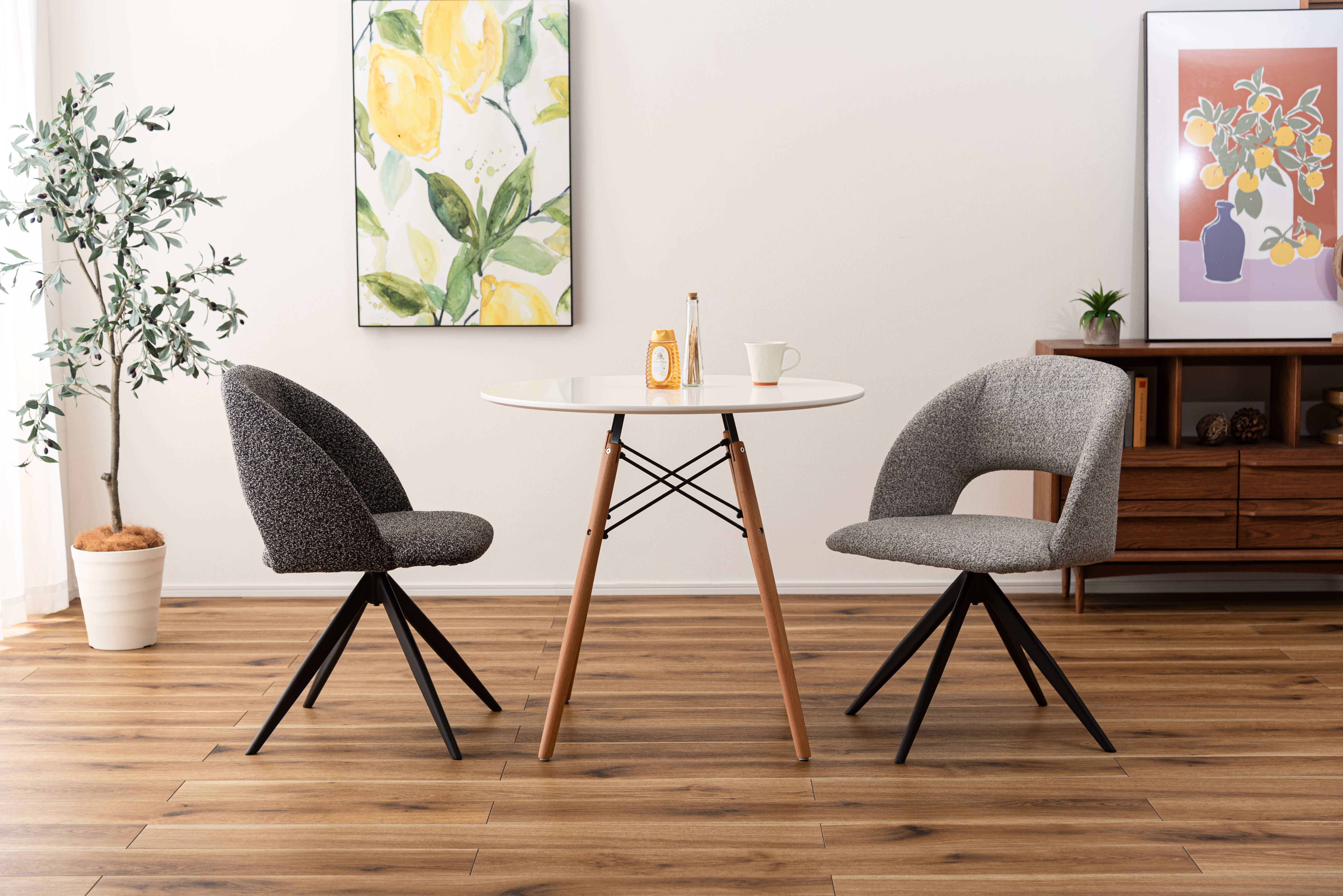Bulka Swivel Chair LGY / ブルカ スイベルチェア ライトグレー