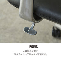 Davi Leather Executive Chair HB / ダビ レザーエグゼクティブ チェア ハイバック