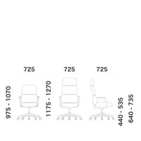 Davi Leather Executive Chair HB / ダビ レザーエグゼクティブ チェア ハイバック