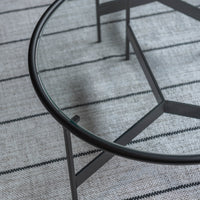 Lune Glass Table  / リュンヌ ガラステーブル【L】