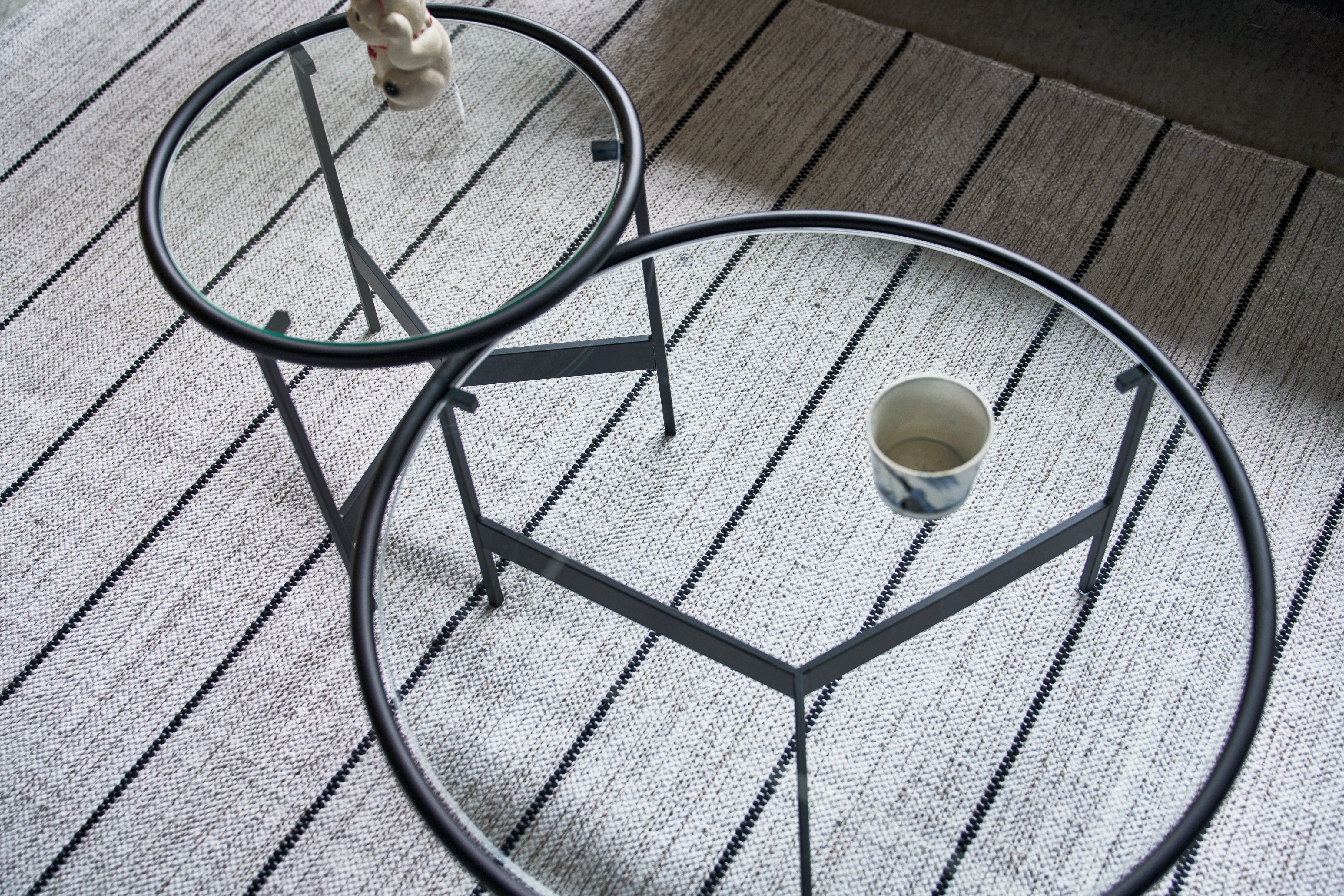 Lune Glass Table  / リュンヌ ガラステーブル【L】