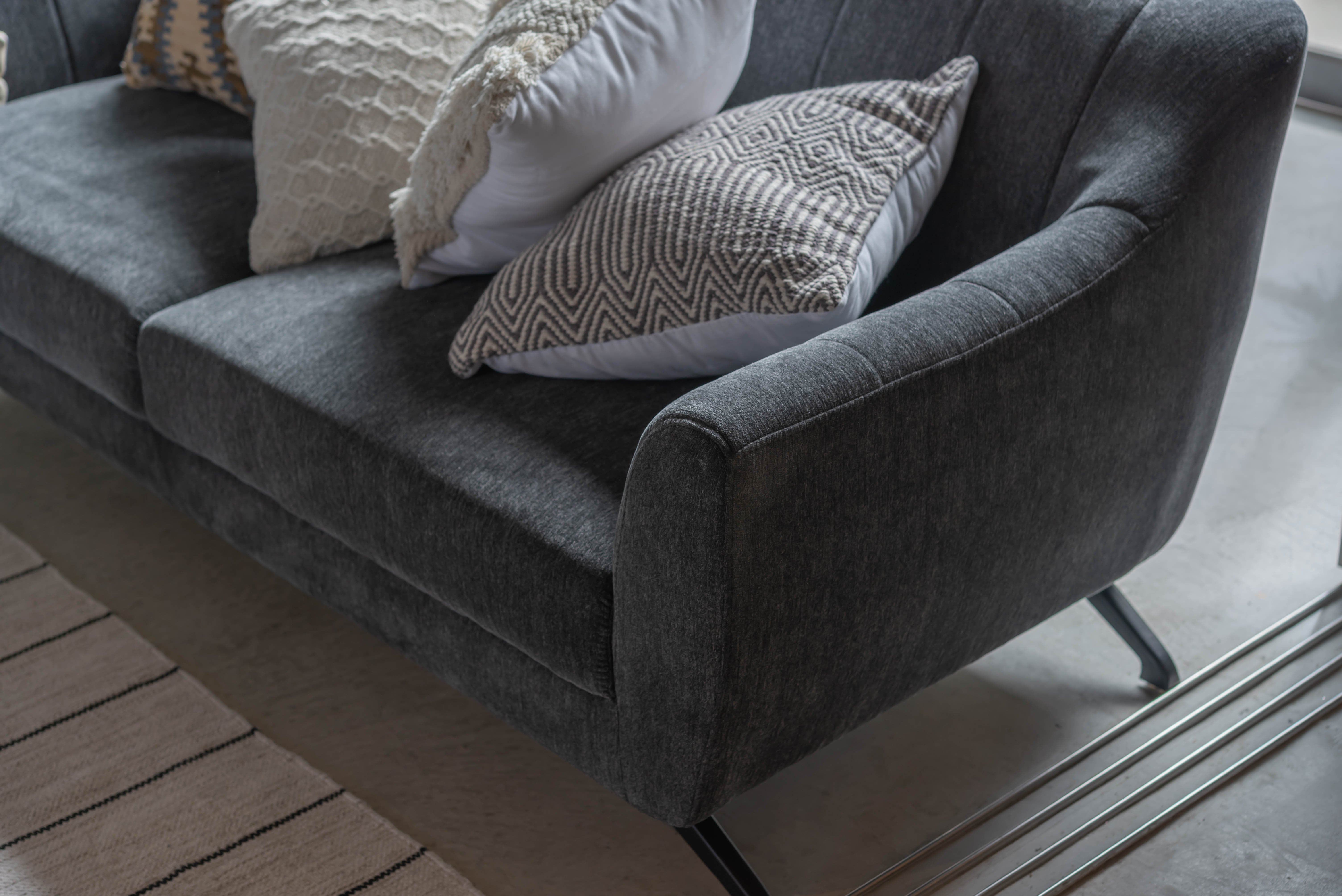 Welt 3P Sofa DGY/ ウェルト 3P ソファ ダークグレー